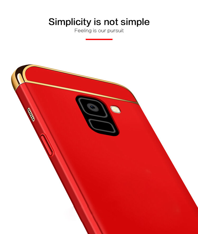 Mofi etui plastikowe do Samsung Galaxy A8 (2018) - niebieskie