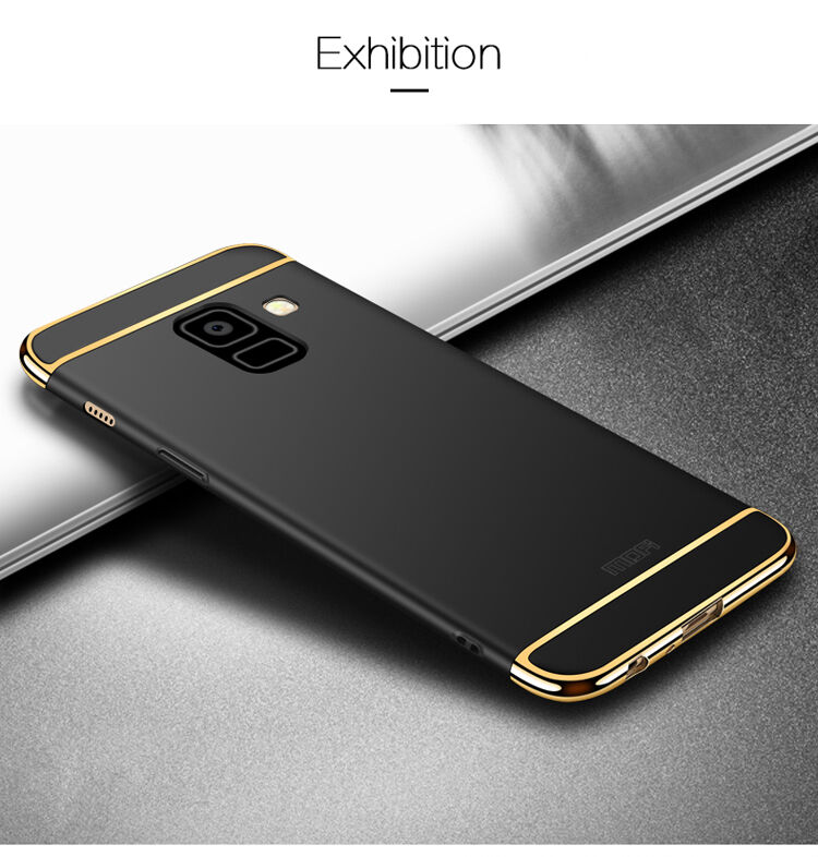 Mofi etui plastikowe do Samsung Galaxy A8 (2018) - niebieskie