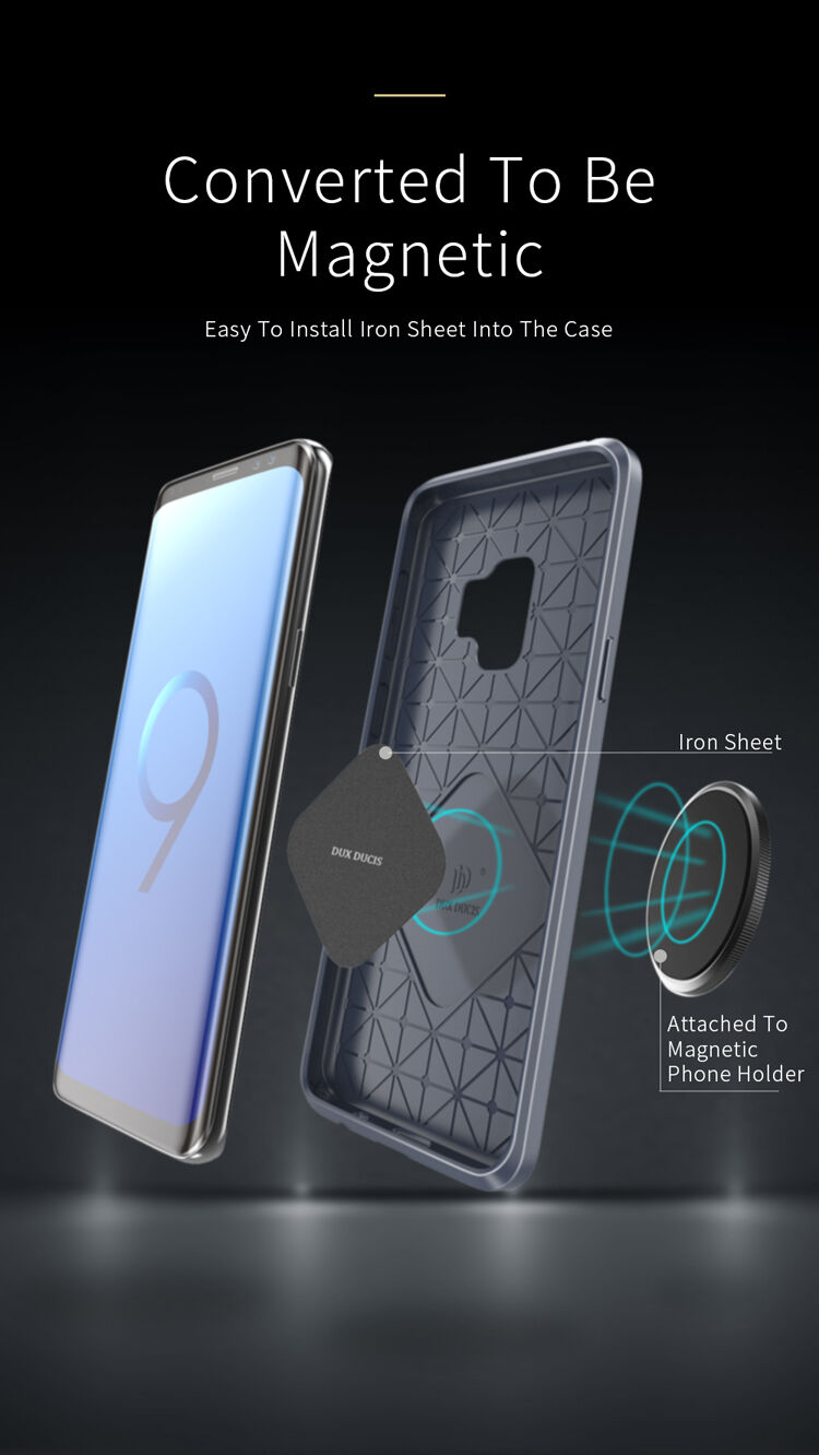 Dux Ducis S etui plastikowe do Samsung Galaxy S9 - ciemnoniebieskie