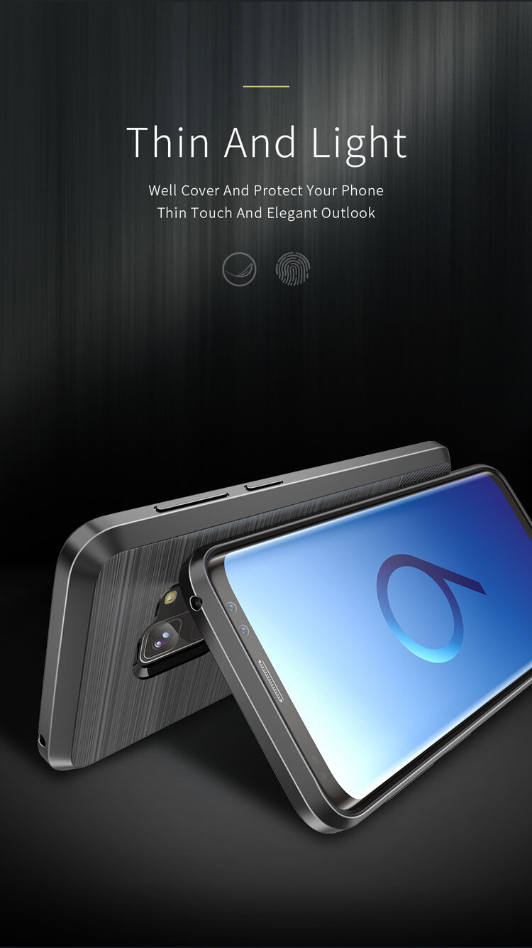 Dux Ducis S etui plastikowe do Samsung Galaxy S9 - ciemnoniebieskie