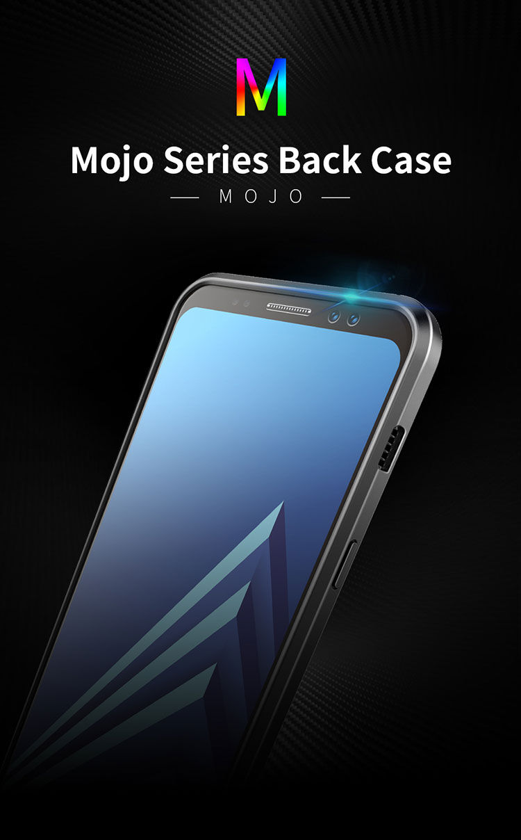 Dux Ducis S etui z teksturą szlifowaną do Samsung Galaxy A8 Plus (2018) - niebieskie