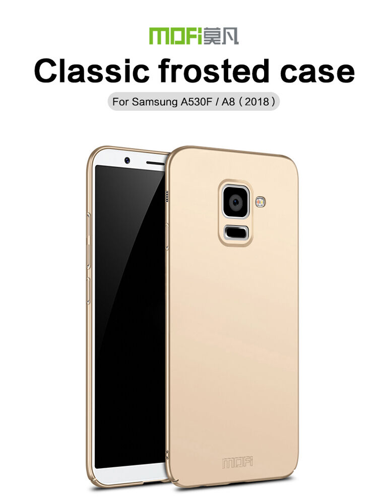 Mofi Shield etui plastikowe do Samsung Galaxy A8 (2018) - ciemnoniebieskie