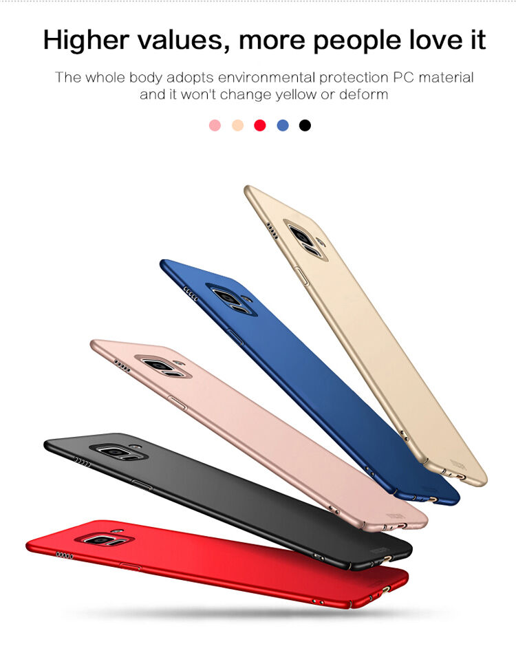 Mofi Shield etui plastikowe do Samsung Galaxy A8 (2018) - różowo-złote
