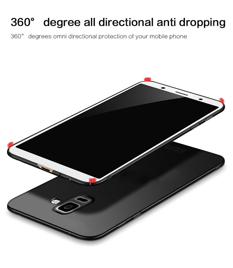 Mofi Shield etui plastikowe do Samsung Galaxy A8 Plus (2018) - ciemnoniebieskie