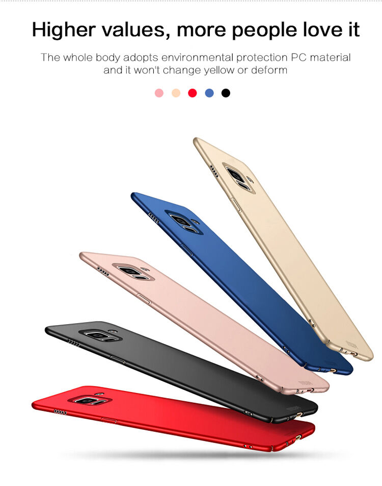 Mofi Shield etui plastikowe do Samsung Galaxy A8 Plus (2018) - różowo-złote