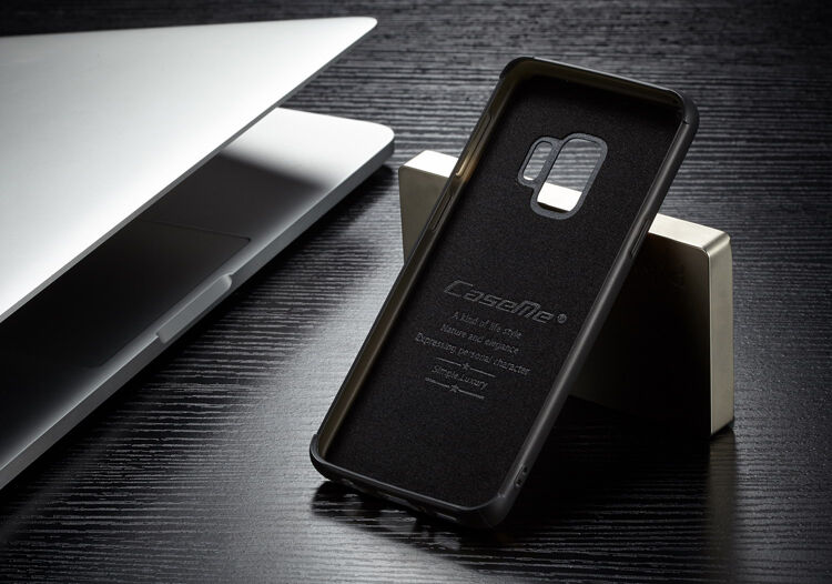 Caseme 2w1 pokrowiec portfelowy Samsung Galaxy S9 - czerwony