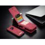Caseme 2w1 pokrowiec portfelowy Samsung Galaxy S9 - czerwony
