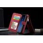 Caseme 2w1 pokrowiec portfelowy Samsung Galaxy S9 - czerwony