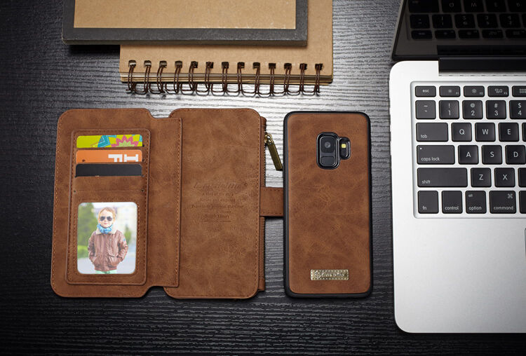 Caseme 2w1 pokrowiec portfelowy Samsung Galaxy S9 - czarny