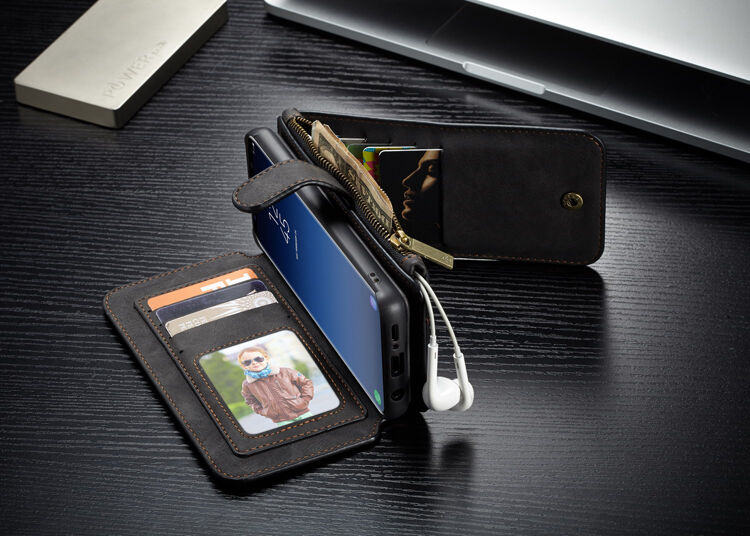 Caseme 2w1 pokrowiec portfelowy Samsung Galaxy S9 - czarny