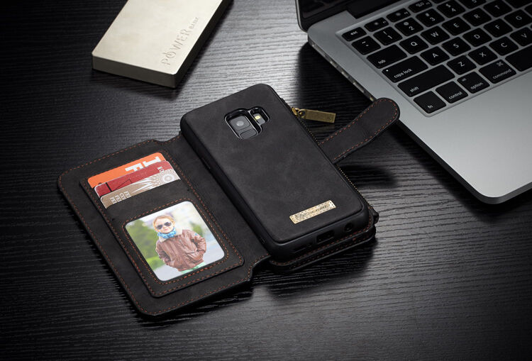Caseme 2w1 pokrowiec portfelowy Samsung Galaxy S9 - czarny