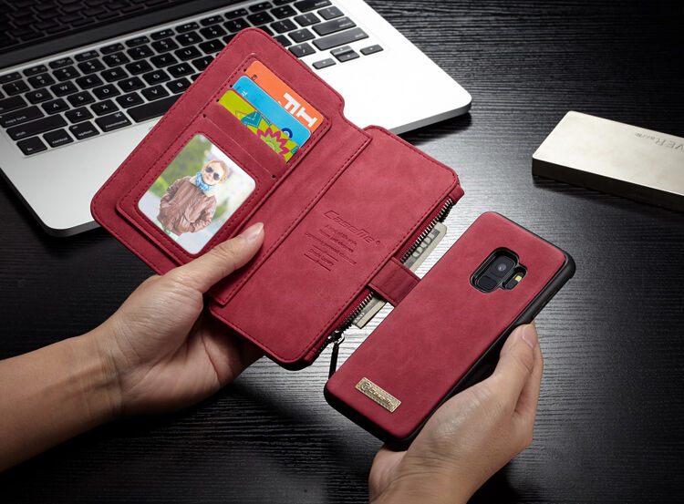 Caseme 2w1 pokrowiec portfelowy Samsung Galaxy S9 - czarny