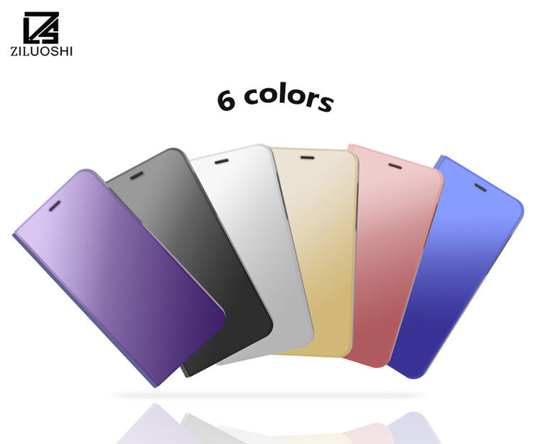 Etui lustrzane metalizowane do Samsung Galaxy A8 (2018) - czarne