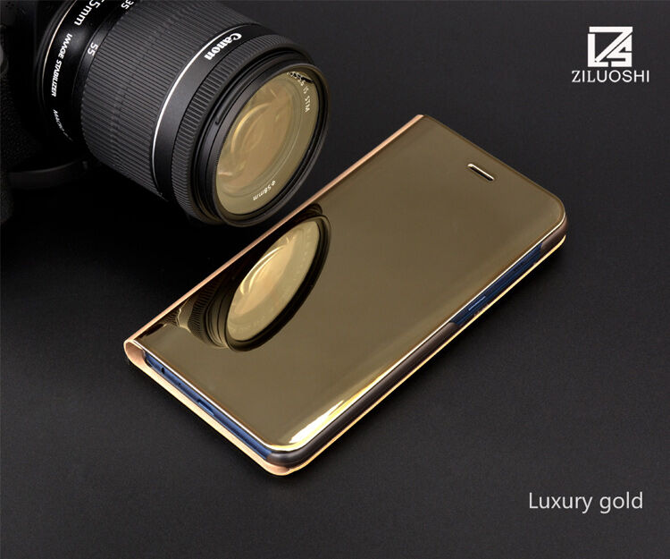 Etui lustrzane metalizowane do Samsung Galaxy A8 (2018) - czarne
