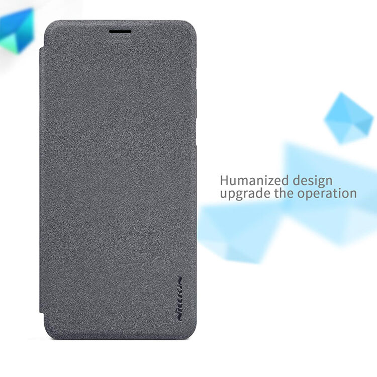 Nillkin Sparkle pokrowiec flip do Samsung Galaxy A8 Plus (2018) - szary
