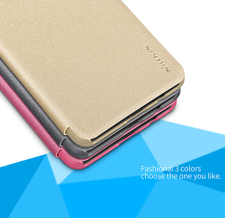 Nillkin Sparkle pokrowiec flip do Samsung Galaxy A8 Plus (2018) - szary