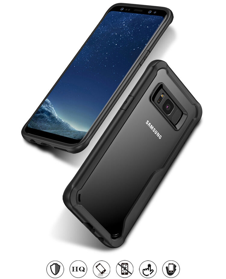 Odporne na wstrząsy etui plastikowe do Samsung Galaxy S8 Plus - szare