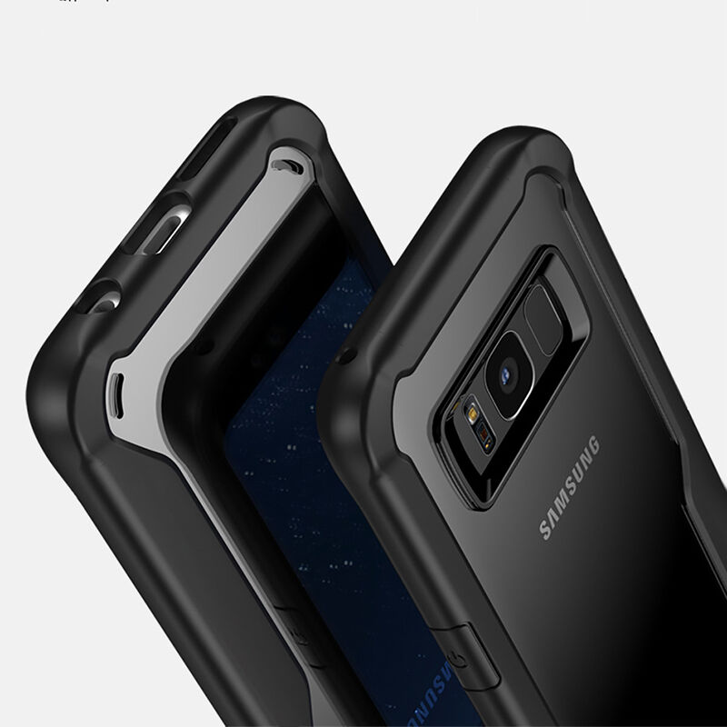 Odporne na wstrząsy etui plastikowe do Samsung Galaxy S8 Plus - szare