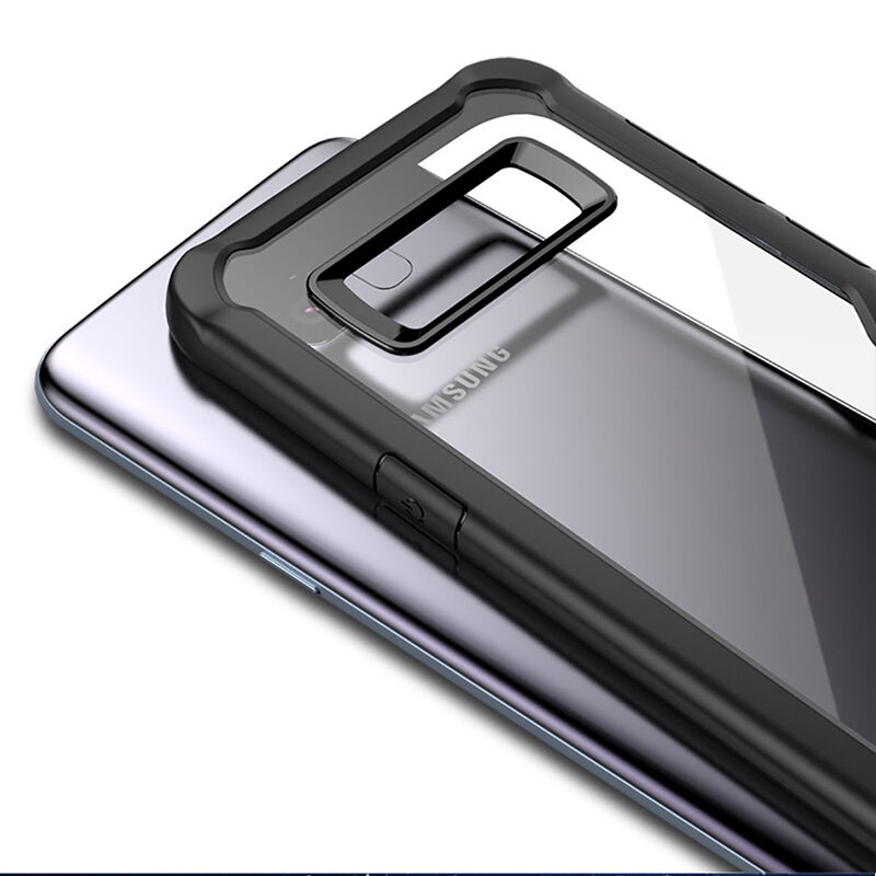 Odporne na wstrząsy etui plastikowe do Samsung Galaxy S8 Plus - szare