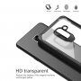 Odporne na wstrząsy etui plastikowe do Samsung Galaxy A8 Plus (2018) - czerwone