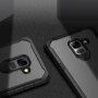 Odporne na wstrząsy etui plastikowe do Samsung Galaxy A8 Plus (2018) - szare