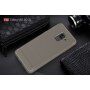 Etui plastikowe z teksturą szlifowaną do Samsung Galaxy A8 (2018) - czerwone