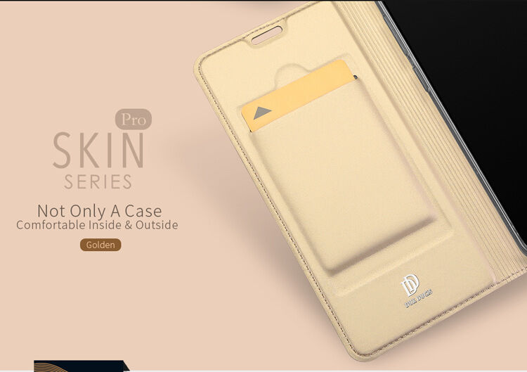 Dux Ducis Skin Pro pokrowiec flip do Samsung Galaxy S9 - różowo-złoty