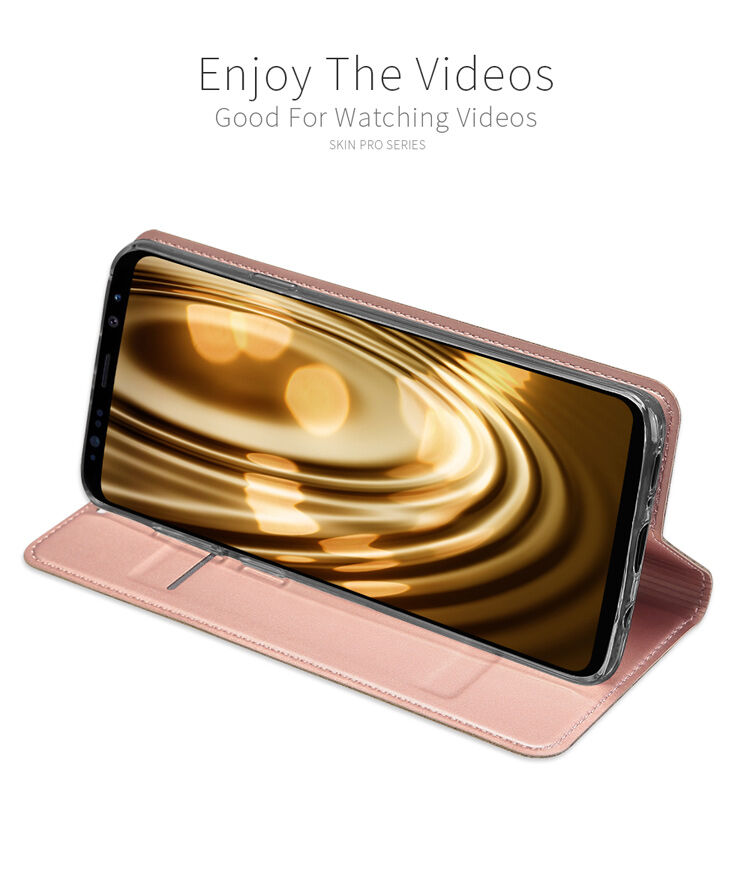 Dux Ducis Skin Pro pokrowiec flip do Samsung Galaxy S9 - różowo-złoty