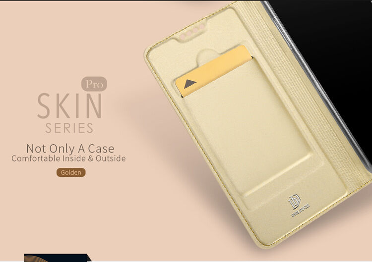 Dux Ducis Skin Pro pokrowiec flip do Samsung Galaxy A8 Plus (2018) - ciemnoniebieski