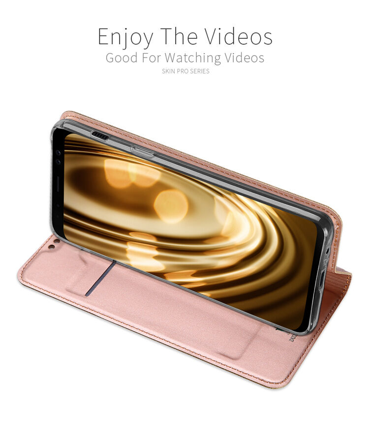 Dux Ducis Skin Pro pokrowiec flip do Samsung Galaxy A8 Plus (2018) - ciemnoniebieski