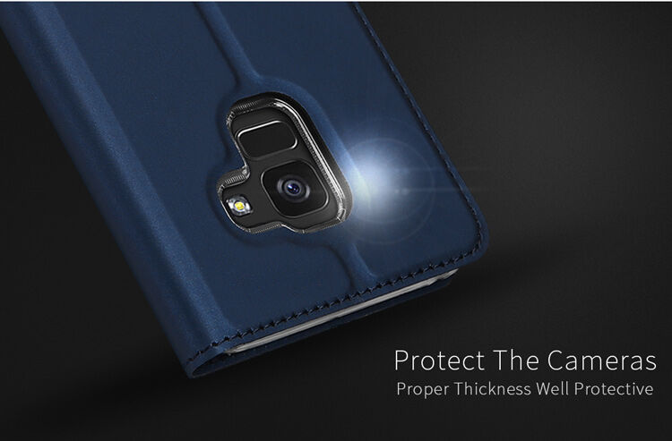 Dux Ducis Skin Pro pokrowiec flip do Samsung Galaxy A8 (2018) - ciemnoniebieski