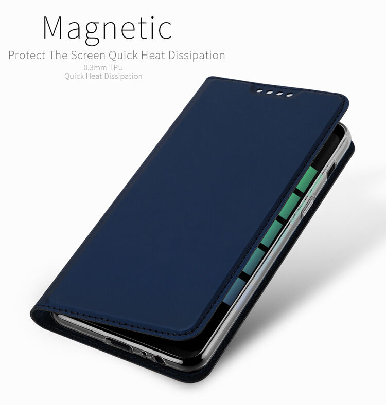 Dux Ducis Skin Pro pokrowiec flip do Samsung Galaxy A8 (2018) - ciemnoniebieski