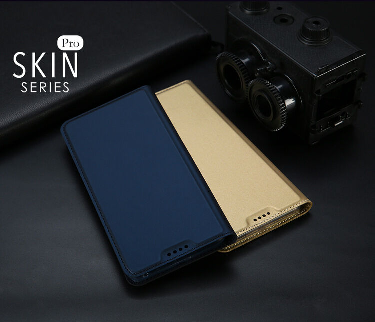 Dux Ducis Skin Pro pokrowiec flip do Samsung Galaxy A8 (2018) - ciemnoniebieski