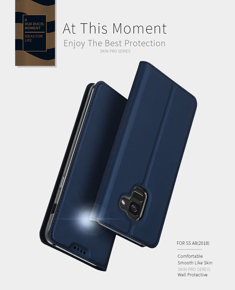 Dux Ducis Skin Pro pokrowiec flip do Samsung Galaxy A8 (2018) - złoty