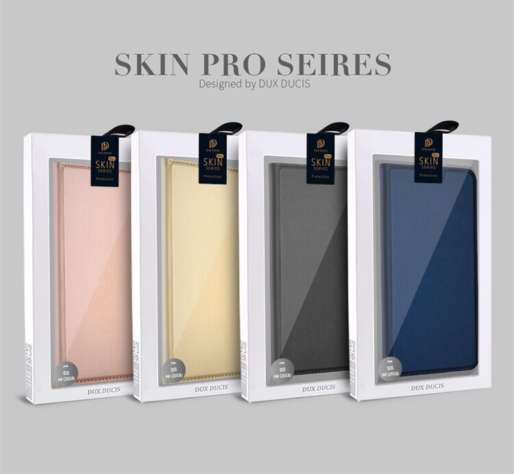 Dux Ducis Skin Pro pokrowiec flip do Samsung Galaxy A8 (2018) - złoty Dux Ducis Skin Pro pokrowiec flip do Samsung Galaxy A8 (2018) - złoty