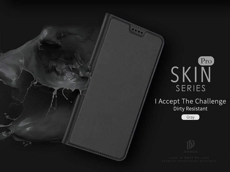 Dux Ducis Skin Pro pokrowiec flip do Samsung Galaxy A8 (2018) - szary
