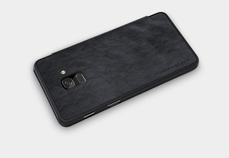 Nillkin Qin pokrowiec skórzany flip do Samsung Galaxy A8 (2018) - brązowy