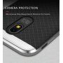 Ipaky etui plastikowe z ramką do Samsung Galaxy J5 (2017) - czarno-srebrne