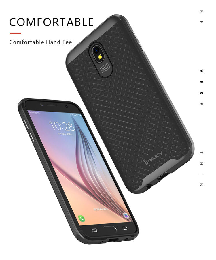 Ipaky etui plastikowe z ramką do Samsung Galaxy J5 (2017) - czarno-szare