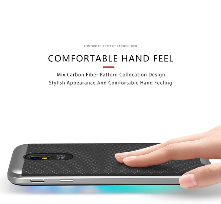 Ipaky etui plastikowe z ramką do Samsung Galaxy J5 (2017) - czarno-szare
