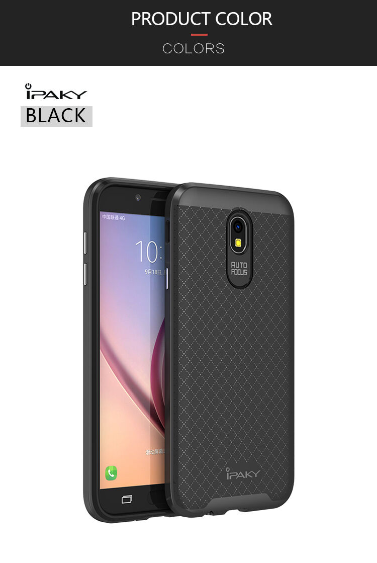 Ipaky etui plastikowe z ramką do Samsung Galaxy J5 (2017) - czarno-szare