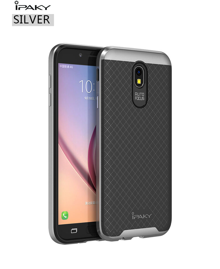 Ipaky etui plastikowe z ramką do Samsung Galaxy J5 (2017) - czarno-szare Ipaky etui plastikowe z ramką do Samsung Galaxy J5 (2017) - czarno-szare