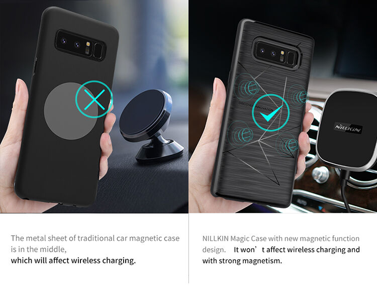 Nillkin Magic etui plastikowe do Samsung Galaxy Note 8 - czarne