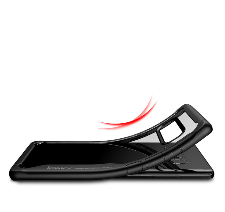 Ipaky etui plastikowe z ramką do Samsung Galaxy Note 8 - czarne