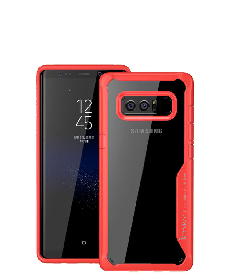 Ipaky etui plastikowe z ramką do Samsung Galaxy Note 8 - czarne