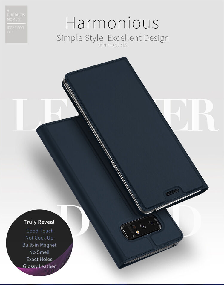 Dux Ducis Skin Pro pokrowiec flip do Samsung Galaxy Note 8 - ciemnoniebieski