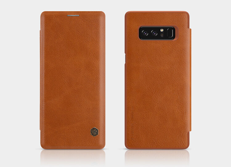 Nillkin Qin pokrowiec skórzany flip do Samsung Galaxy Note 8 - czerwony