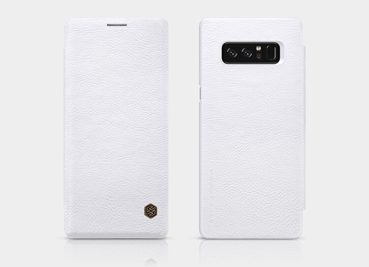 Nillkin Qin pokrowiec skórzany flip do Samsung Galaxy Note 8 - czerwony