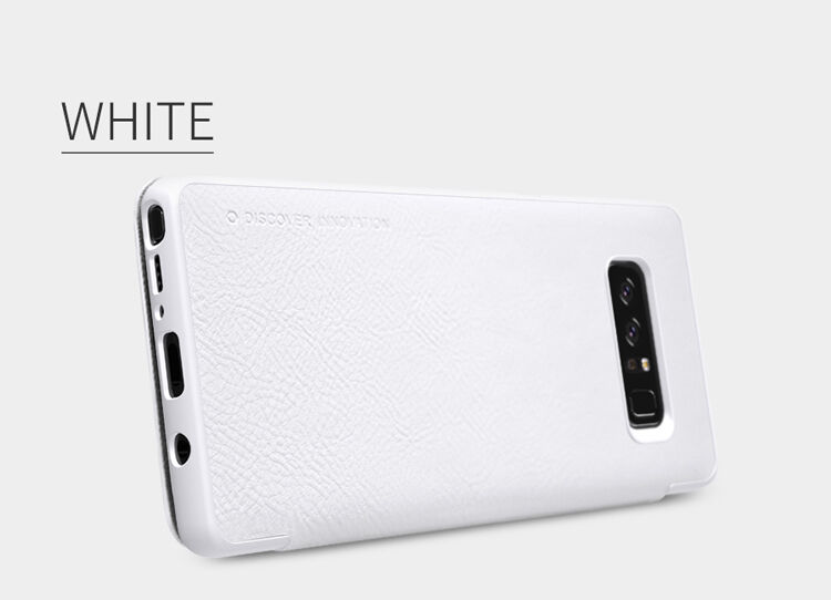 Nillkin Qin pokrowiec skórzany flip do Samsung Galaxy Note 8 - czerwony