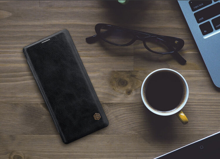 Nillkin Qin pokrowiec skórzany flip do Samsung Galaxy Note 8 - czerwony